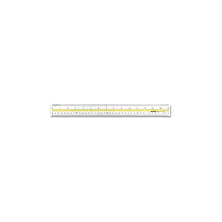 Acme United Westcott  Data Highlight Ruler, 15" Long, Acrylic, Clear 10580